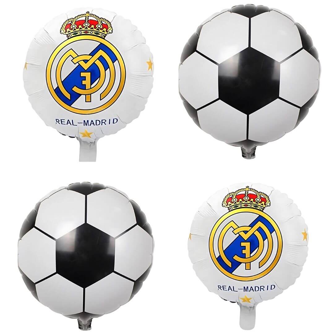 Real Madrid Soccer Birthday Party Decoration Set