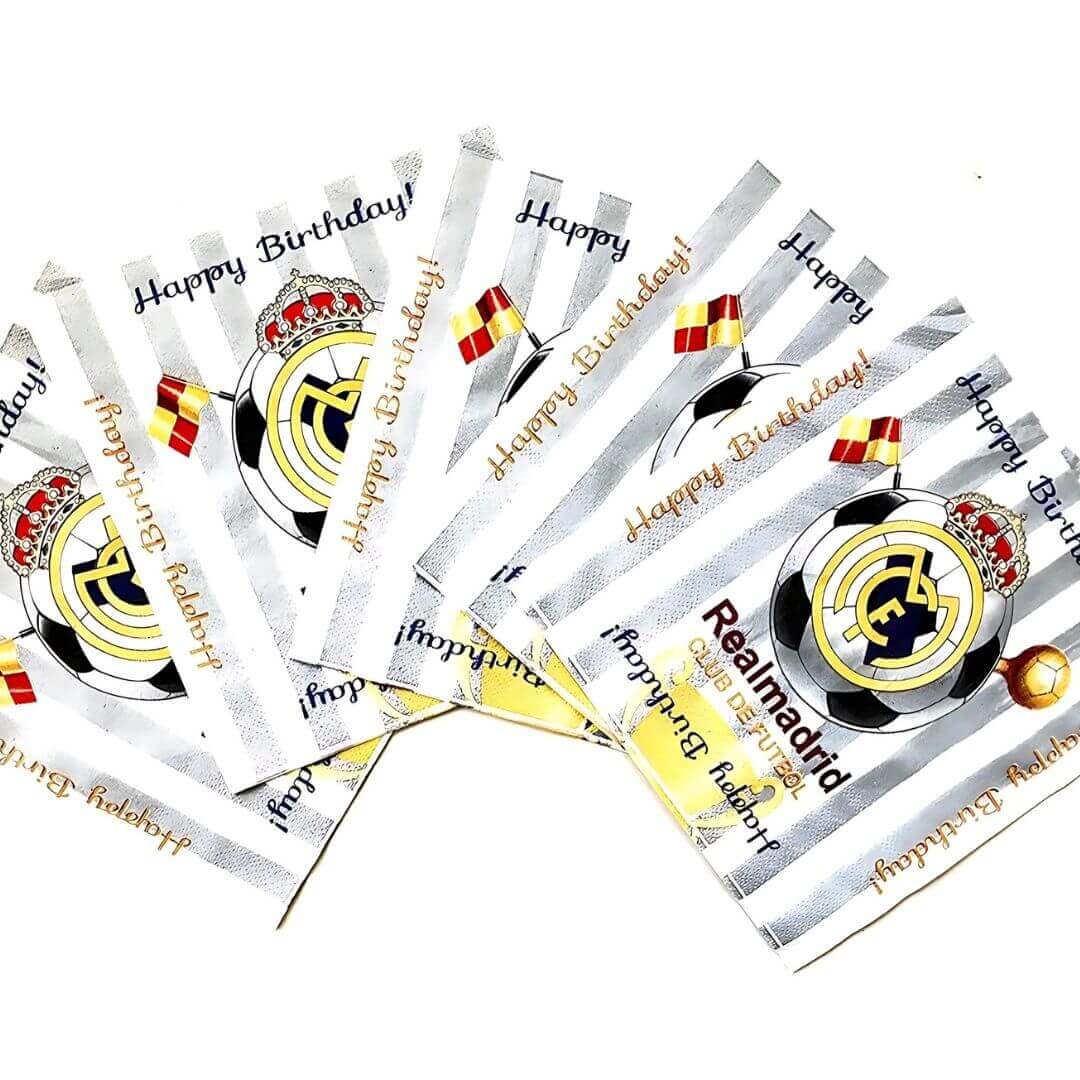 Real Madrid Soccer Birthday Party Decoration Set