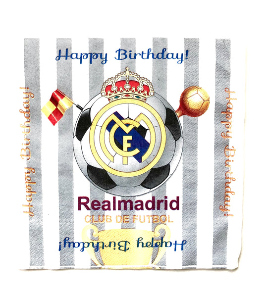 Real Madrid Birthday Party Decoration Napkins