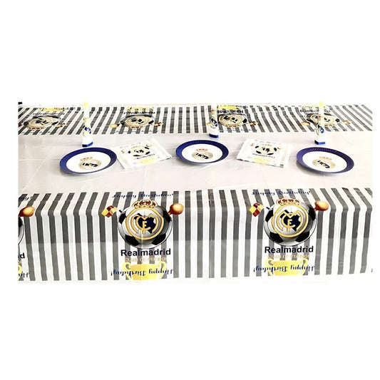 Real Madrid Birthday party Decoration Table Cloth