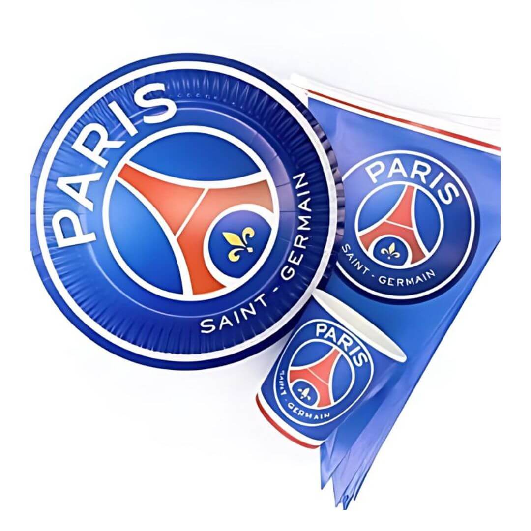 Paris Saint Germain Theme Birthday Party Decorations Set